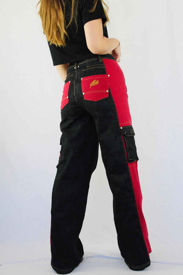 Panelled cargo pants