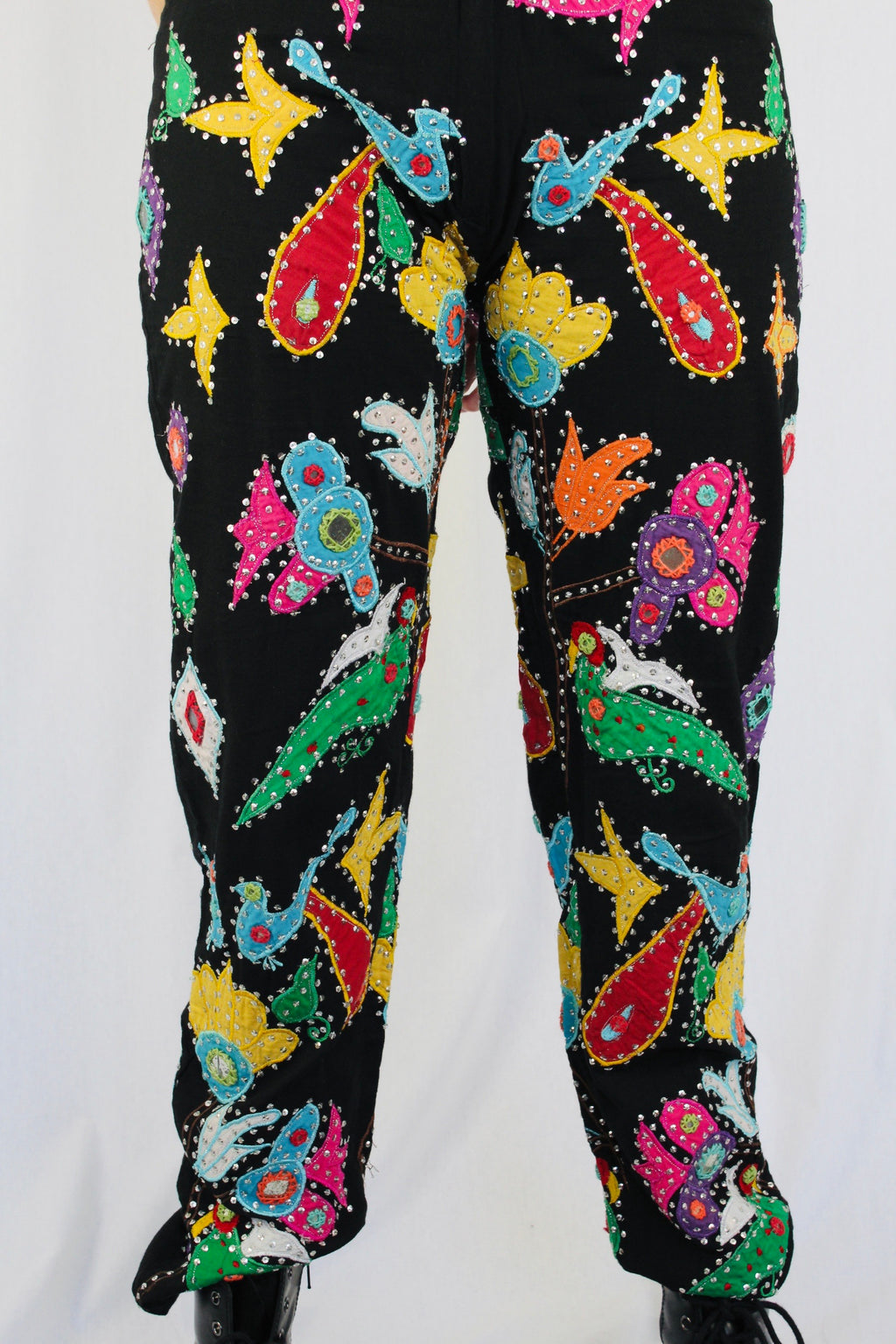 Paisley patchwork beaded pants – Recycle Boutique