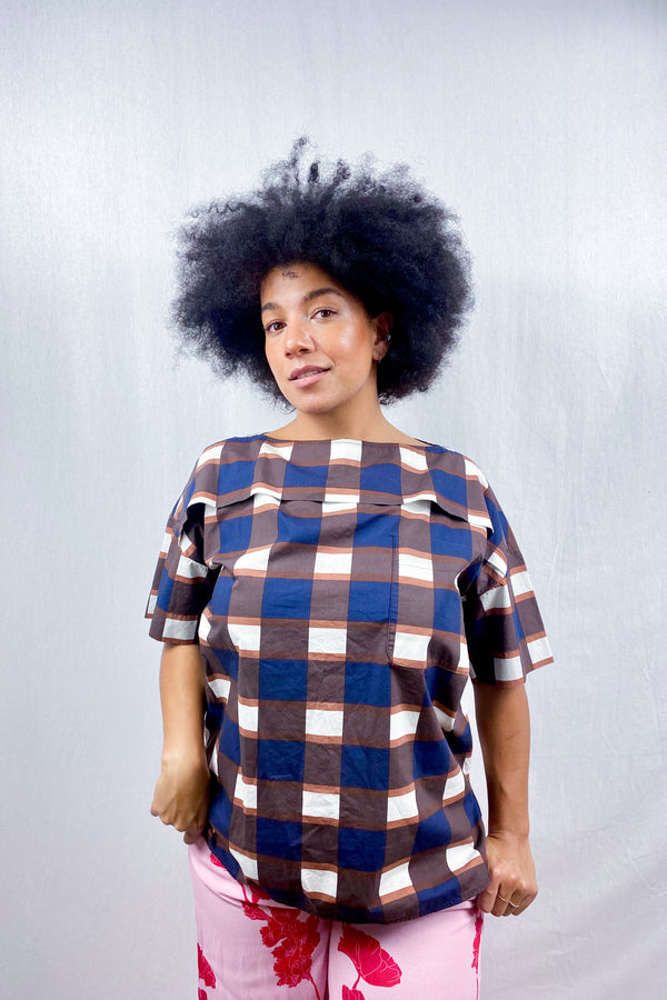 Checkered T-Shirt Dress