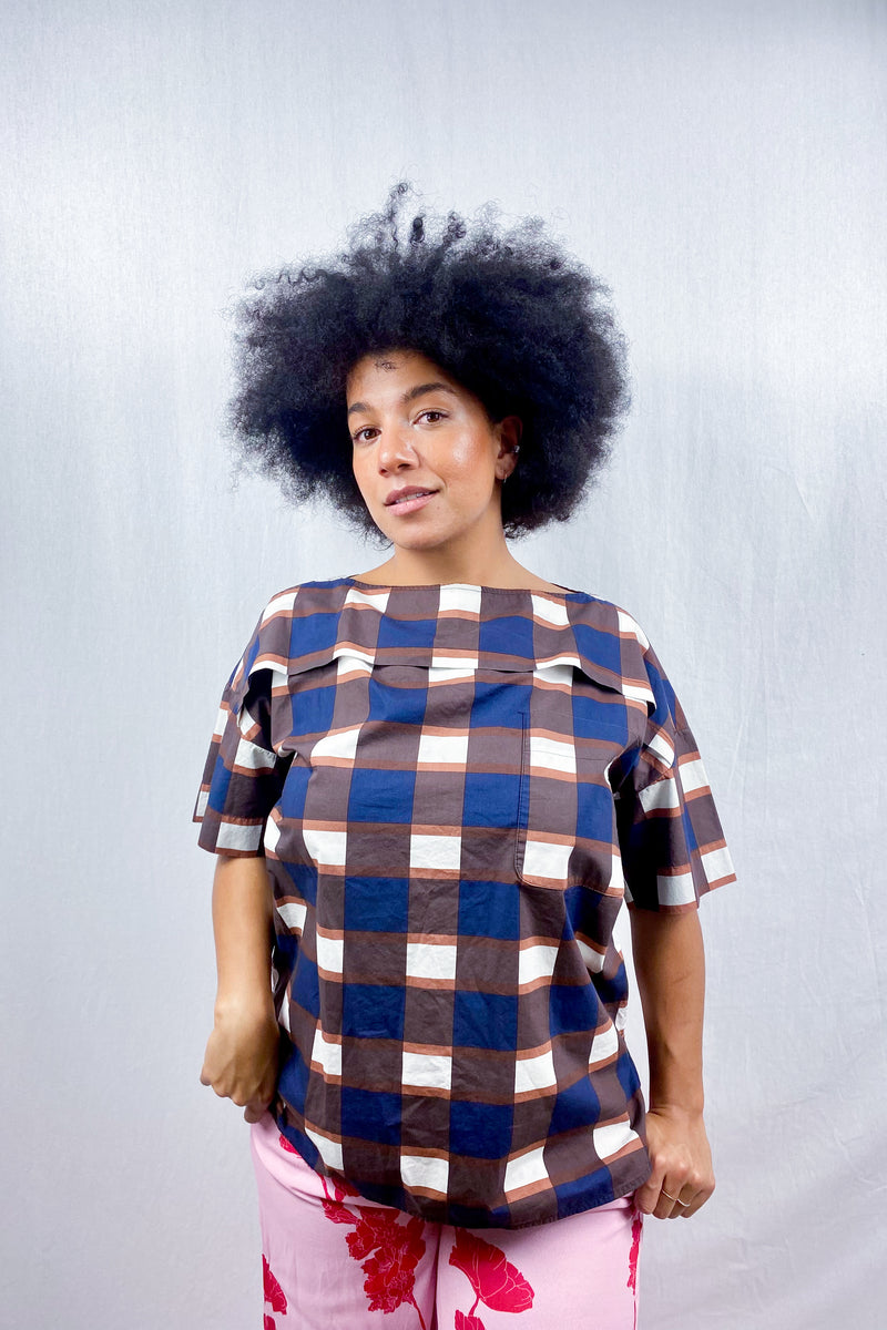 Checkered T-Shirt Dress