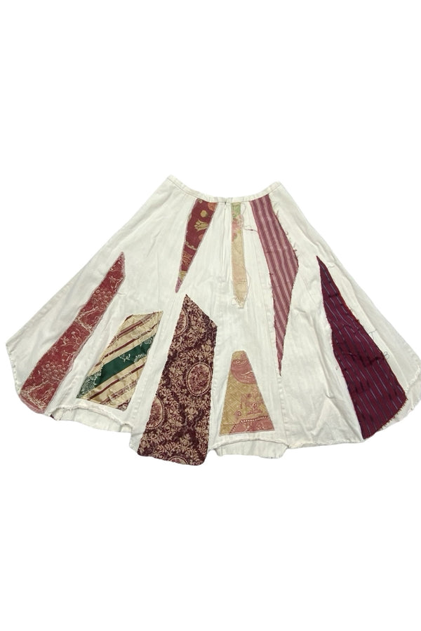 Patchwork Midi Skirt