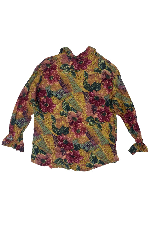 Flower Button Up Shirt
