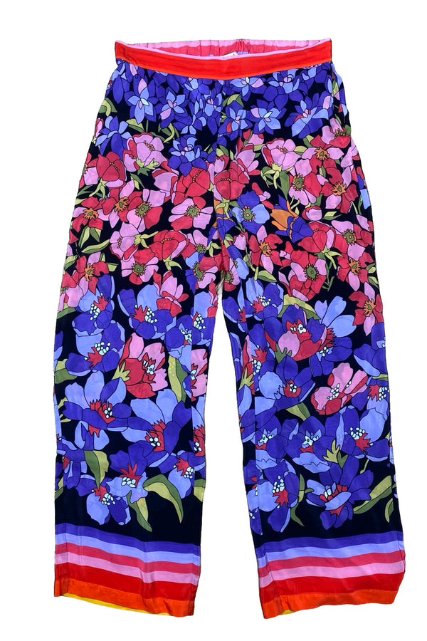 Flower Print Designer Pants