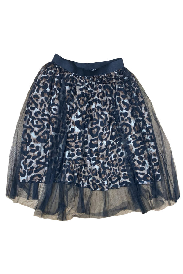 Curate - Leopard Print Midi Skirt