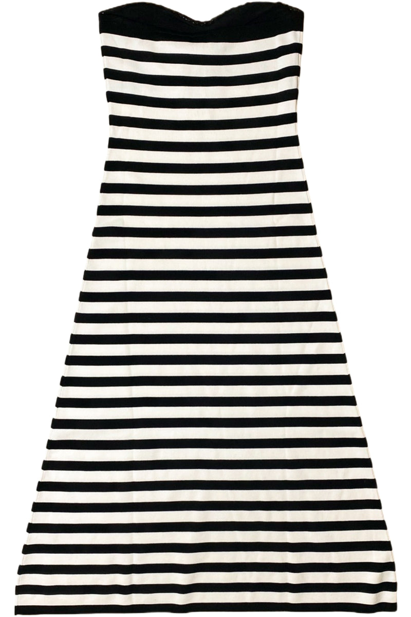 Aere - Strapless Striped Dress