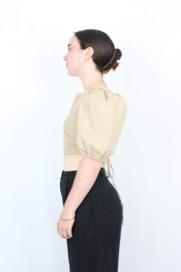 Hansen & Gretel - Backless Puff Top