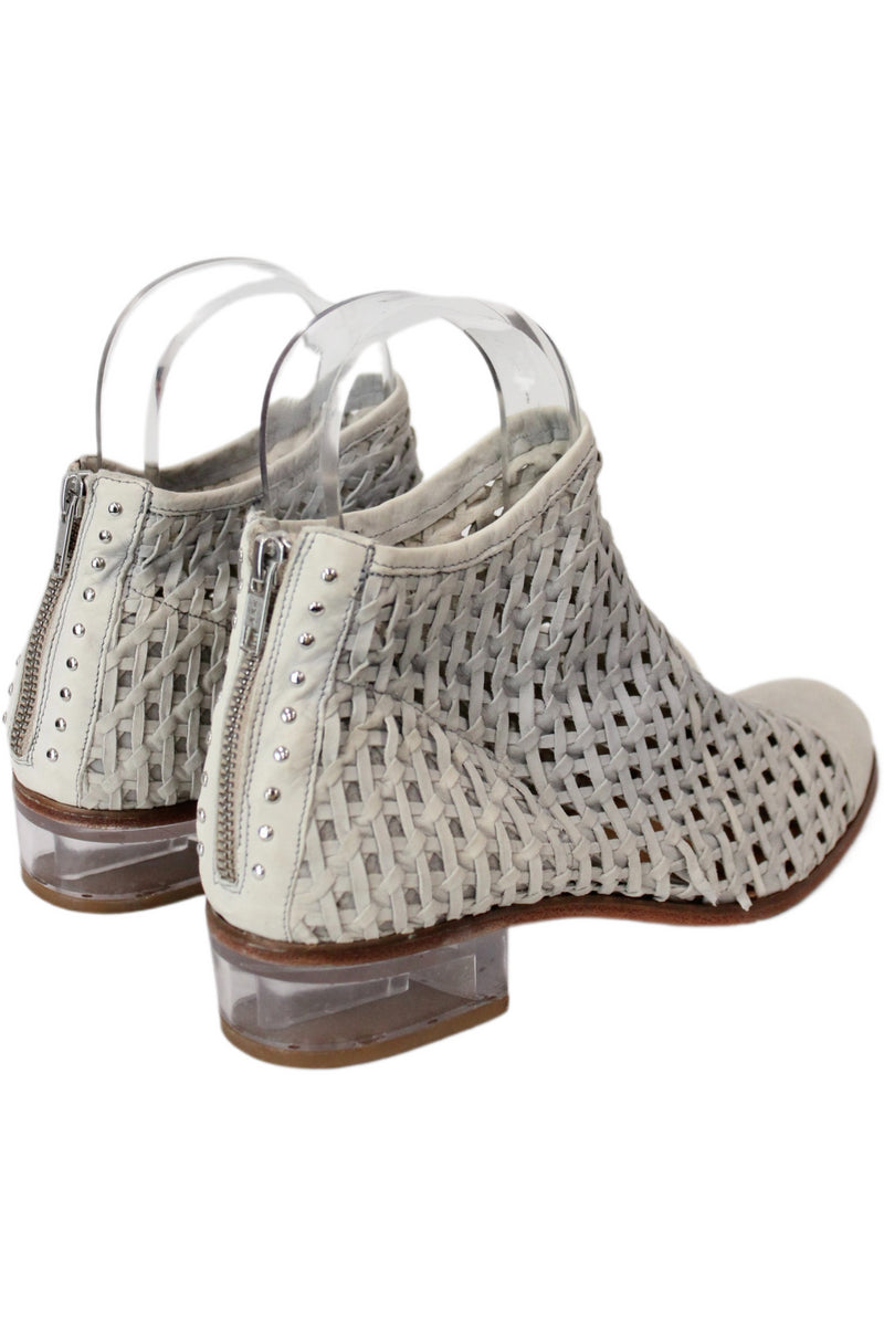 Beau Coops - Woven Leather Ankle Boots