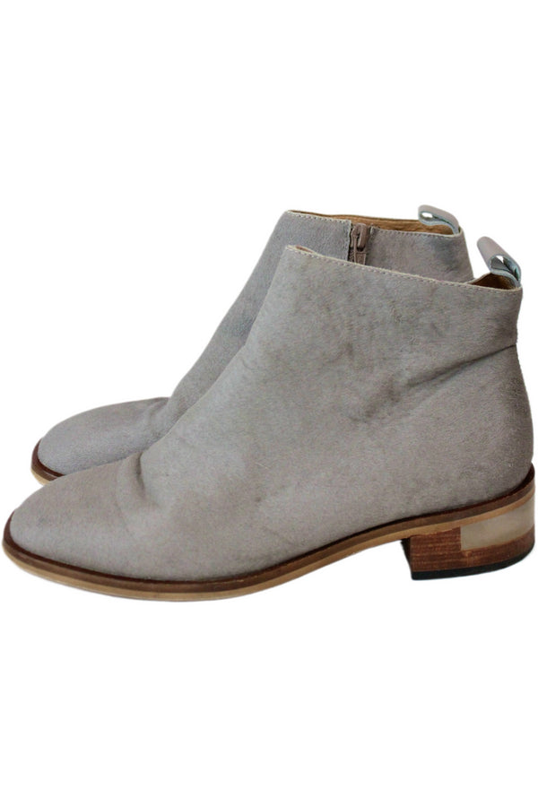 Bresley - Grey Pony Hair Boots