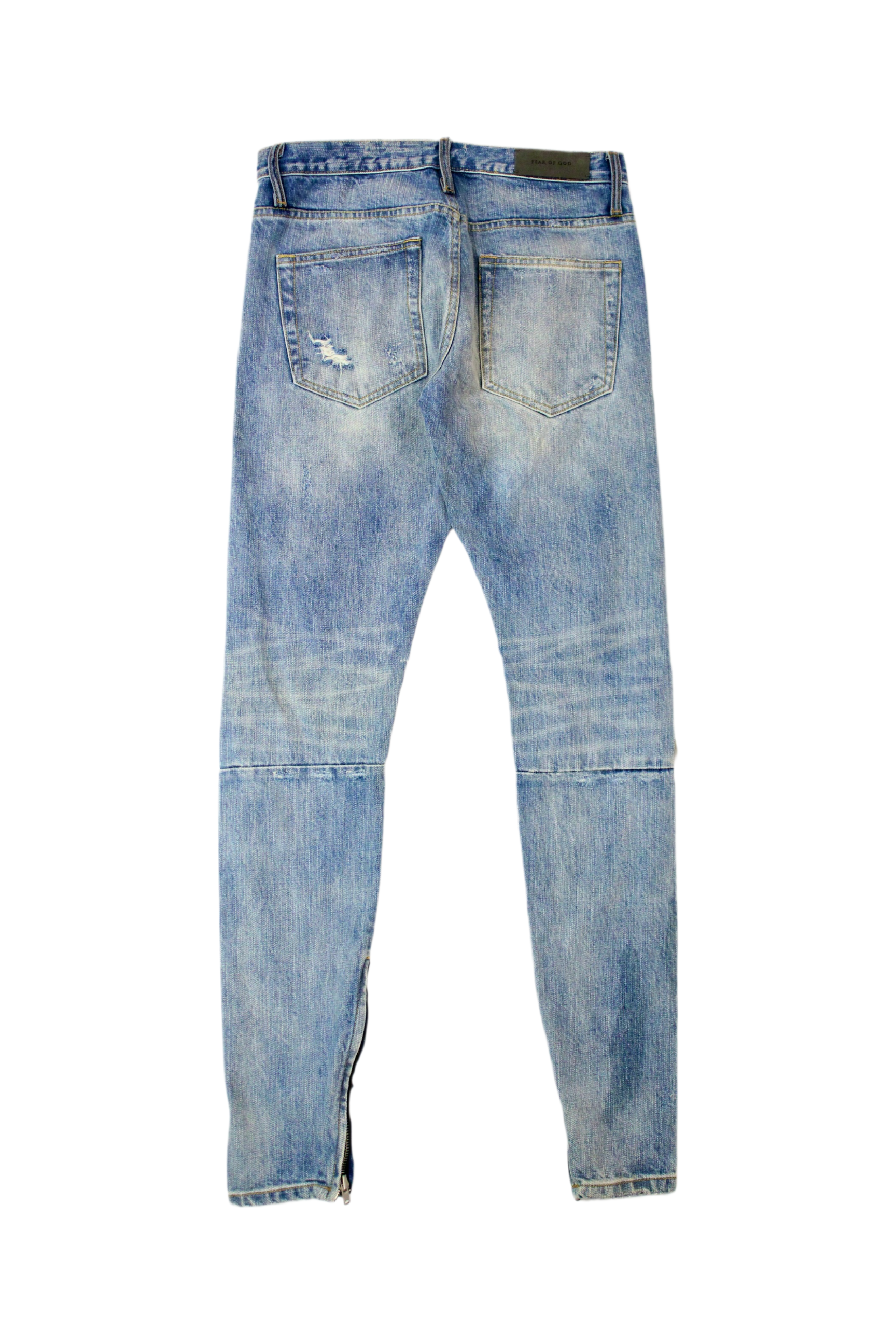 4th 初期　激レア　30 fear of god denim pants Fear Of God 4th collection salvaged denim zipper pants, Men's