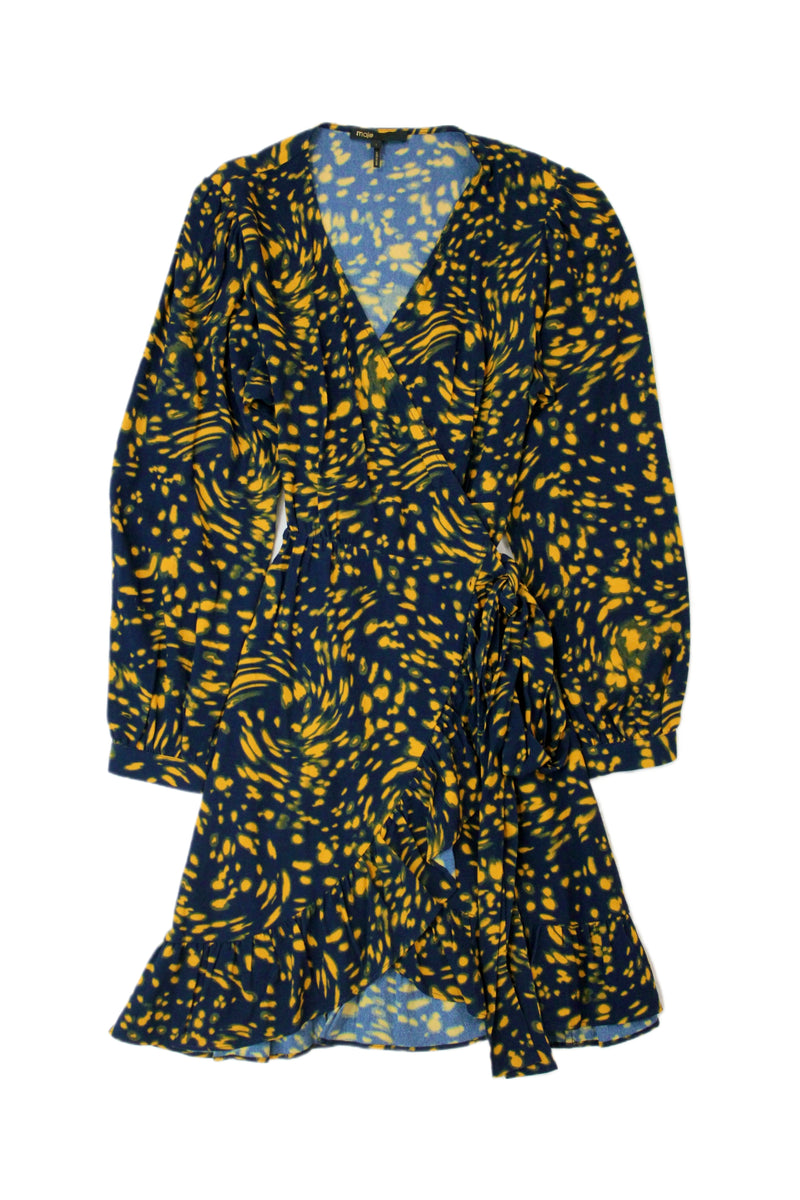 Maje - Printed Wrap Dress