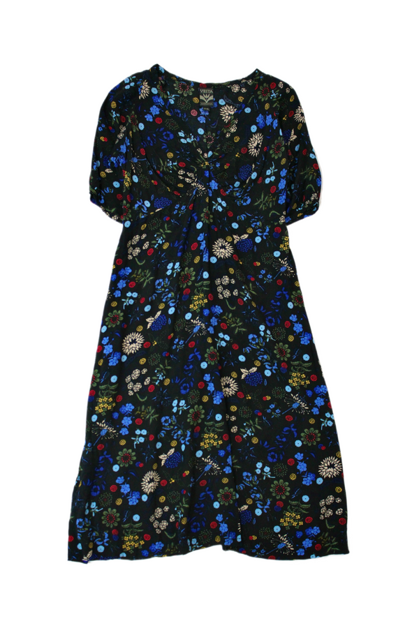 Vesta Aotearoa - Floral Print Midi Dress