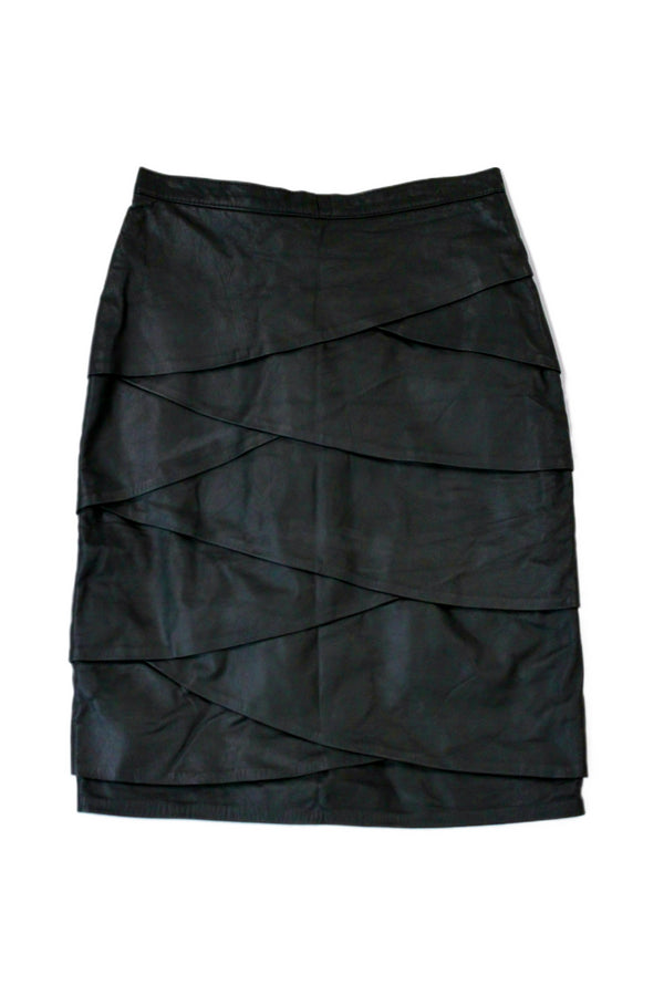 Jeffrey Grandel - Layered Leather Skirt