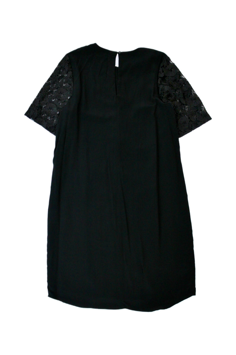 Juliette Hogan - Lace Sleeves Shift Dress