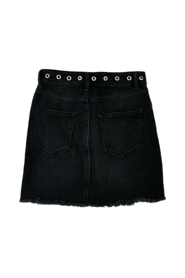 All Saints - Eyelet Detail Denim Mini