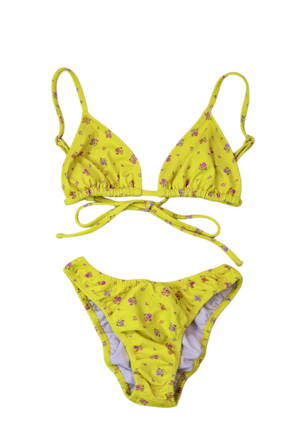 Loleia - Yellow Small Floral Bikini