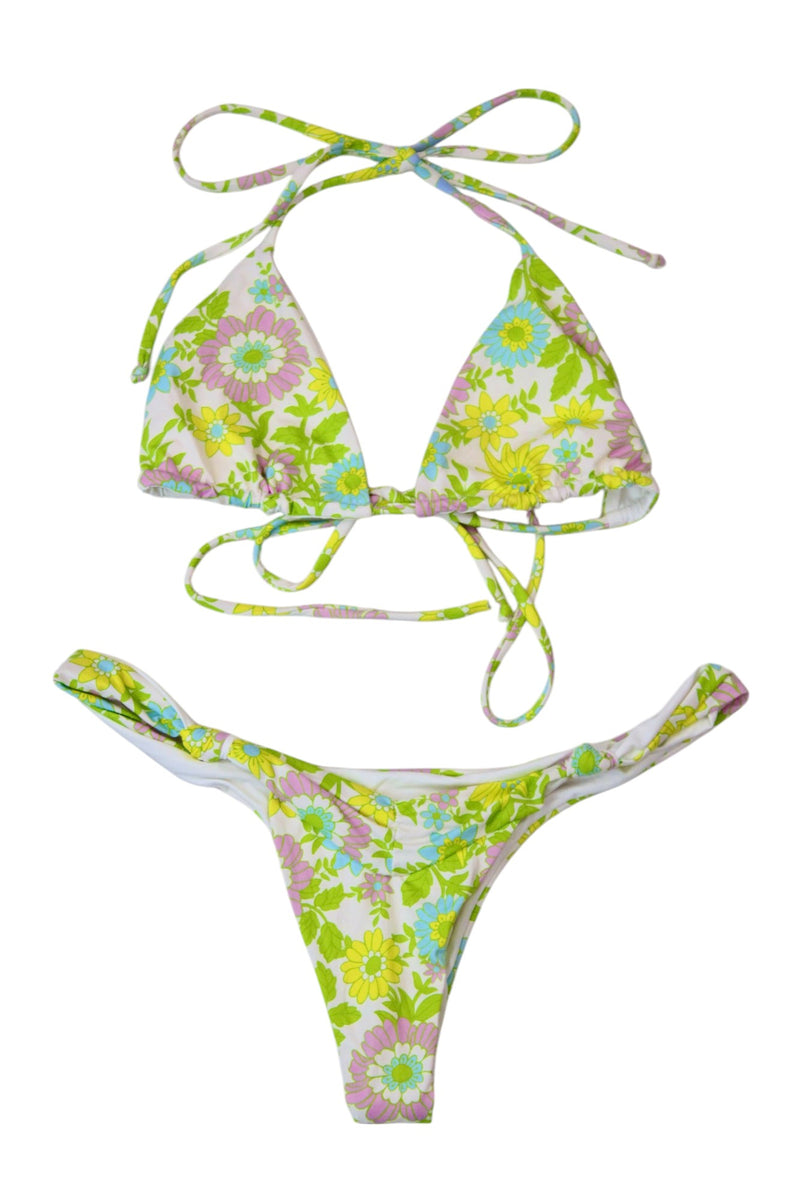 Frankies Bikinis - Pastel Floral Bikini