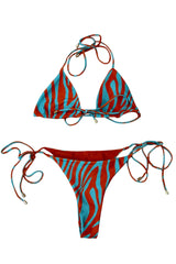 Janthee - Bright Zebra Bikini Set