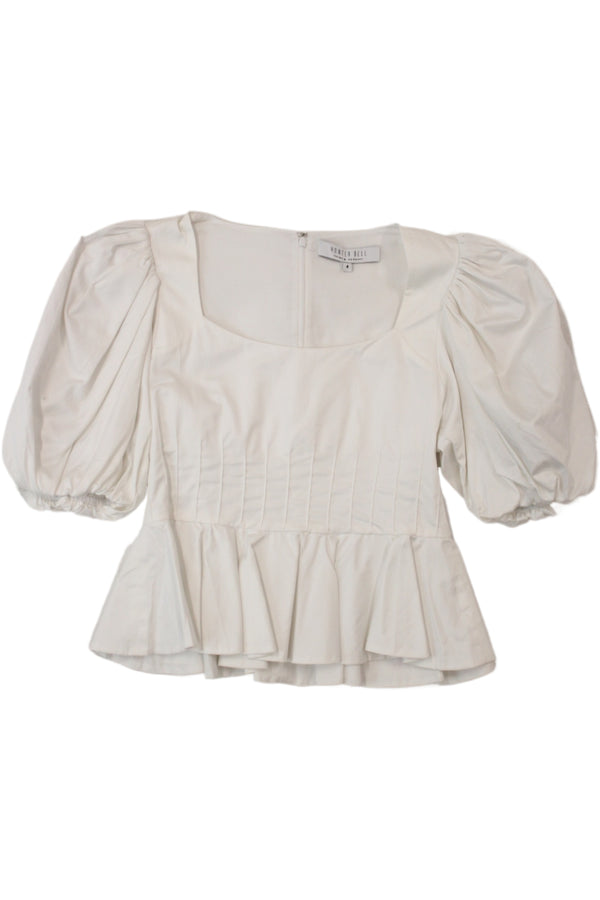 Hunter Bell - Cotton Peplum Top