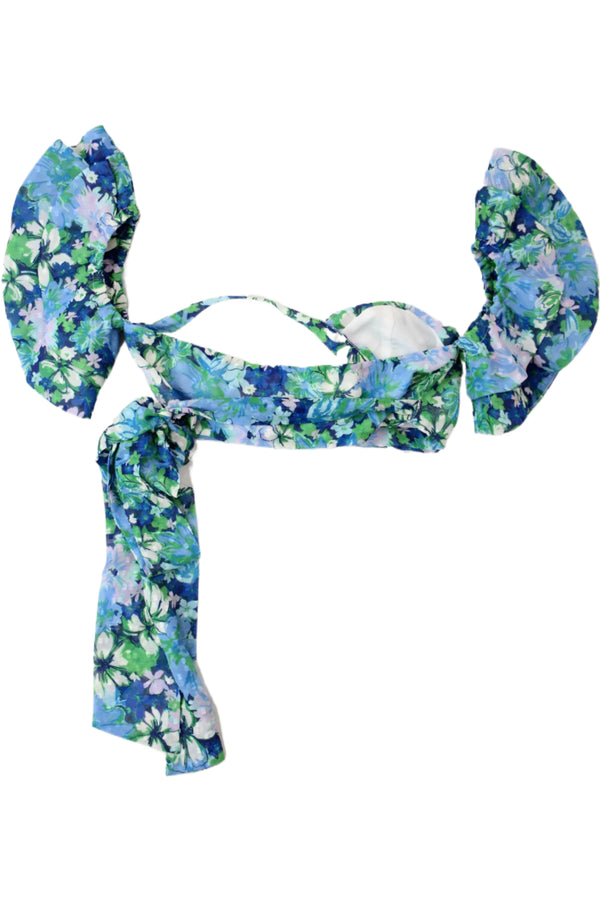 Majorelle - Floral Wrap Crop