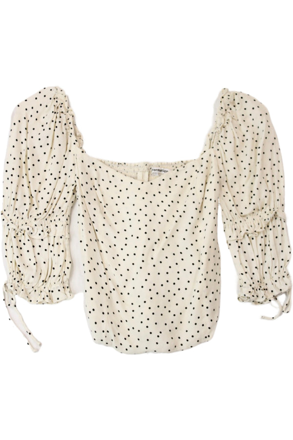 Reformation - Spotted Blouse