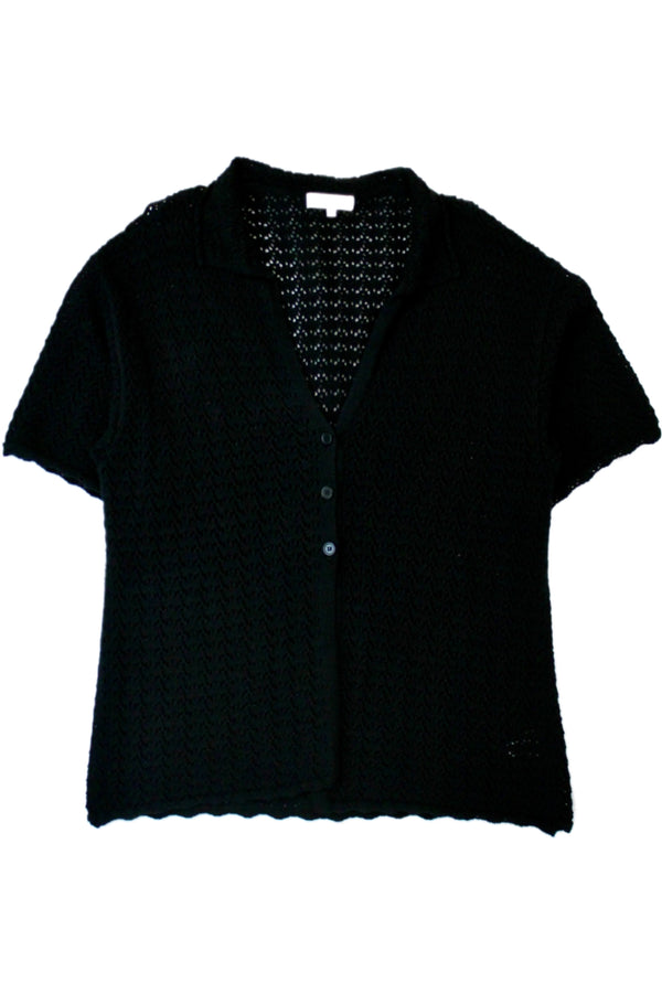 Aere - Crochet Knit Shirt