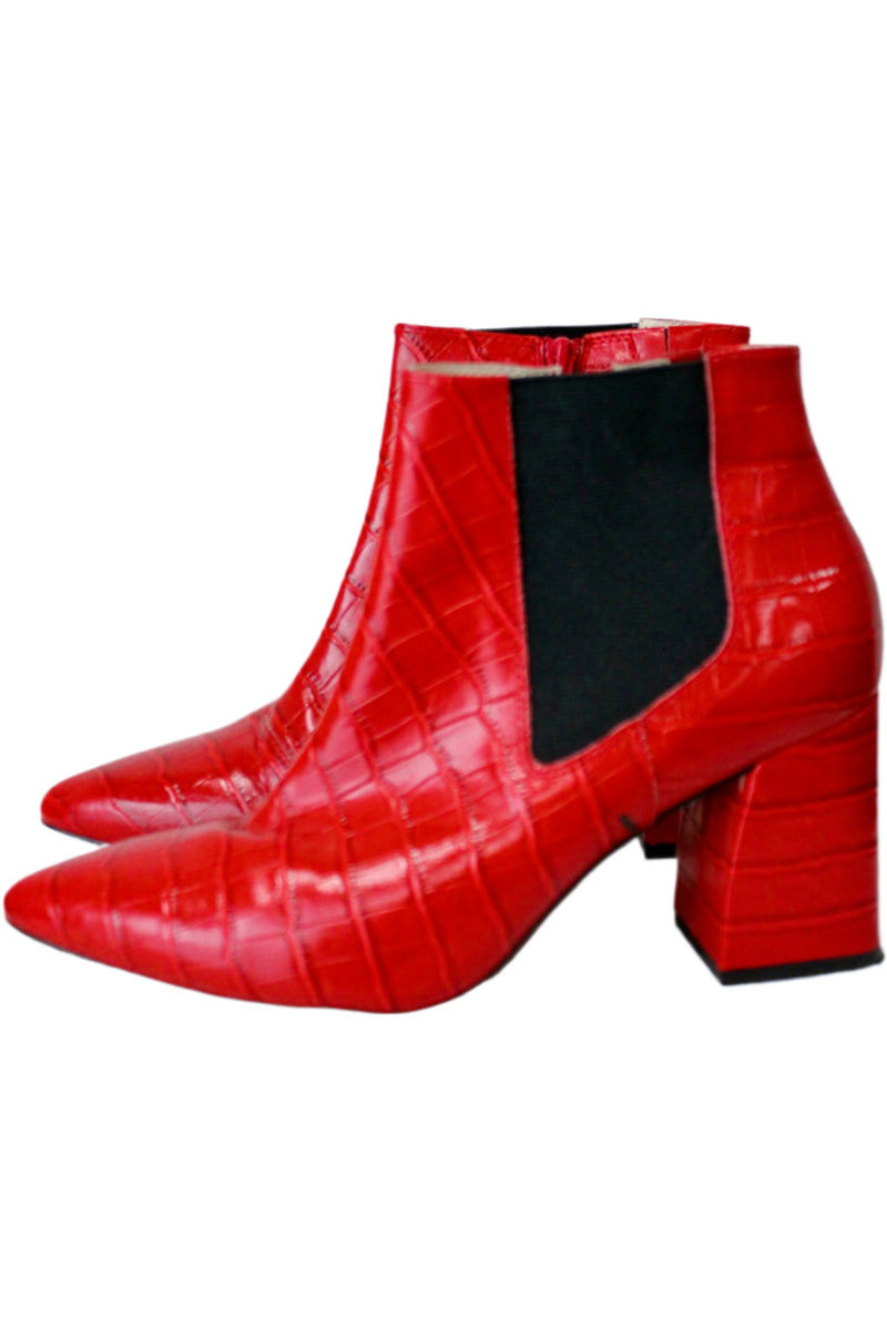 Isabella Anselmi - Croc Ankle Boots