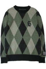 Ksubi - Wool Blend Argyle Knit