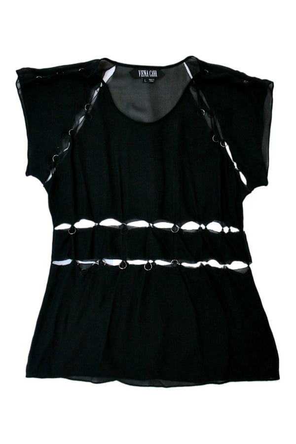 Vena Cava - Chiffon + Metal Ring Top