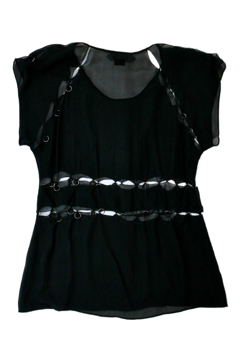 Vena Cava - Chiffon + Metal Ring Top