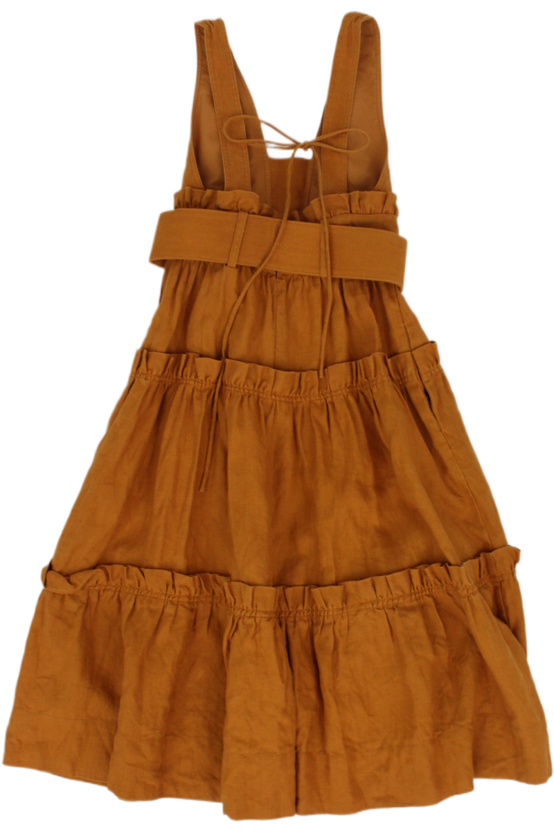 Shona Joy - Linen Tiered Midi Dress