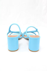 Mi Piaci - Blue Strappy Heels