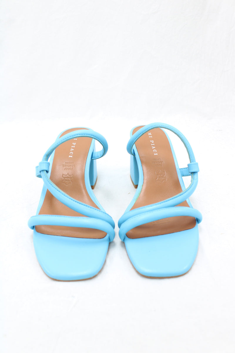 Mi Piaci - Blue Strappy Heels