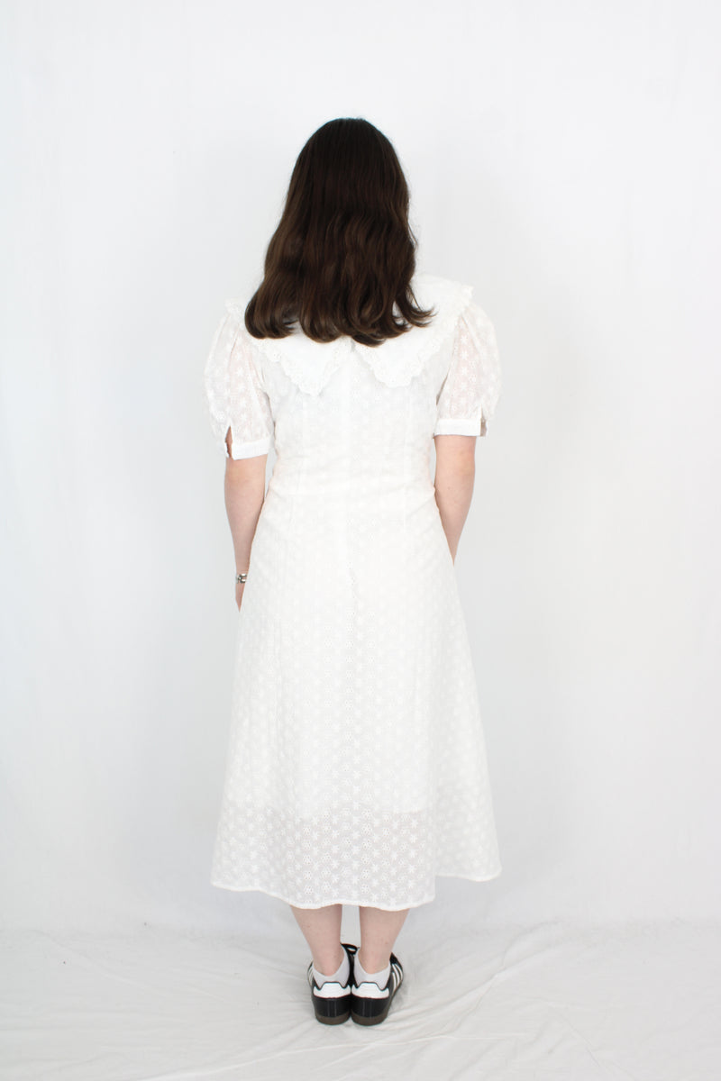 Holy Chic - Broderie Lace Collar Dress