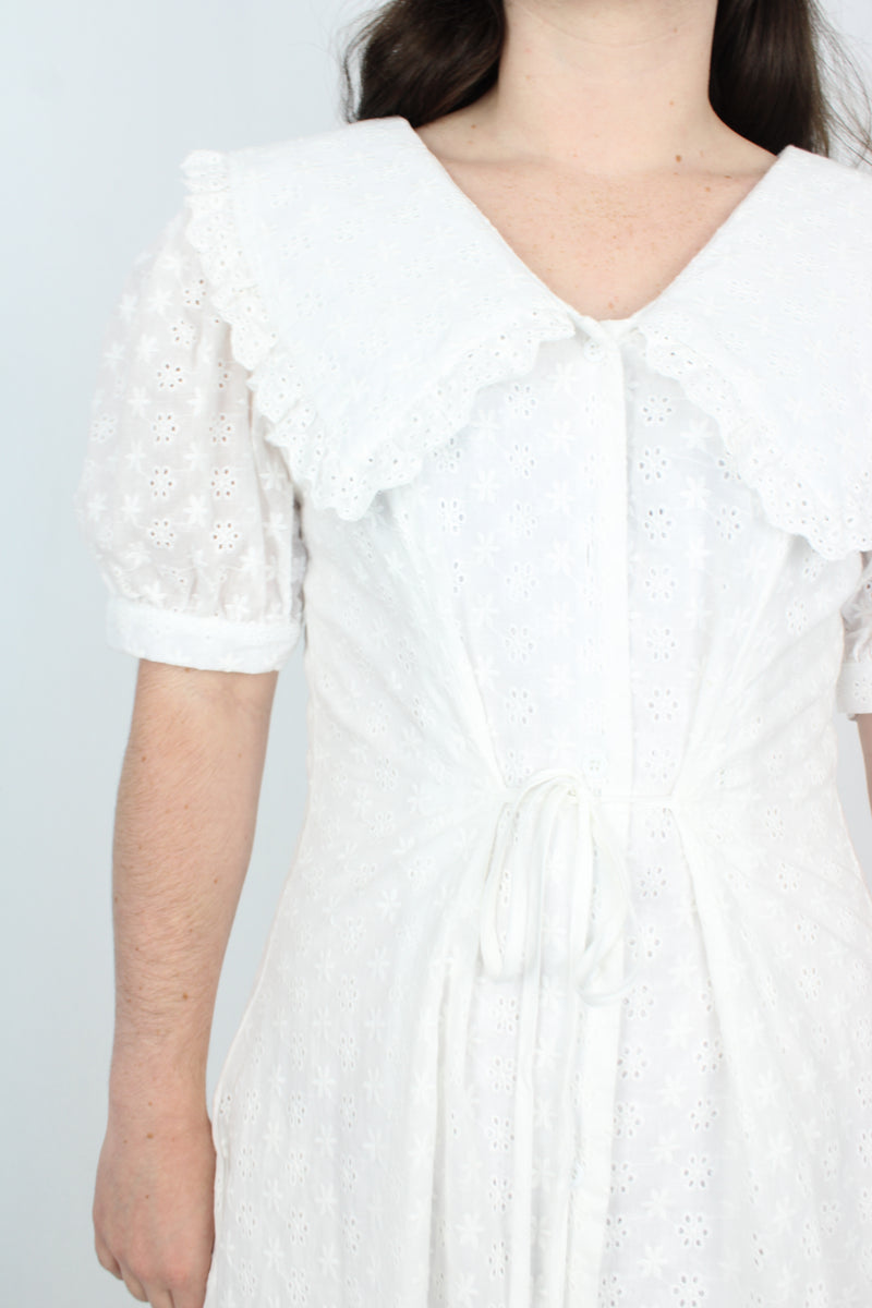 Holy Chic - Broderie Lace Collar Dress