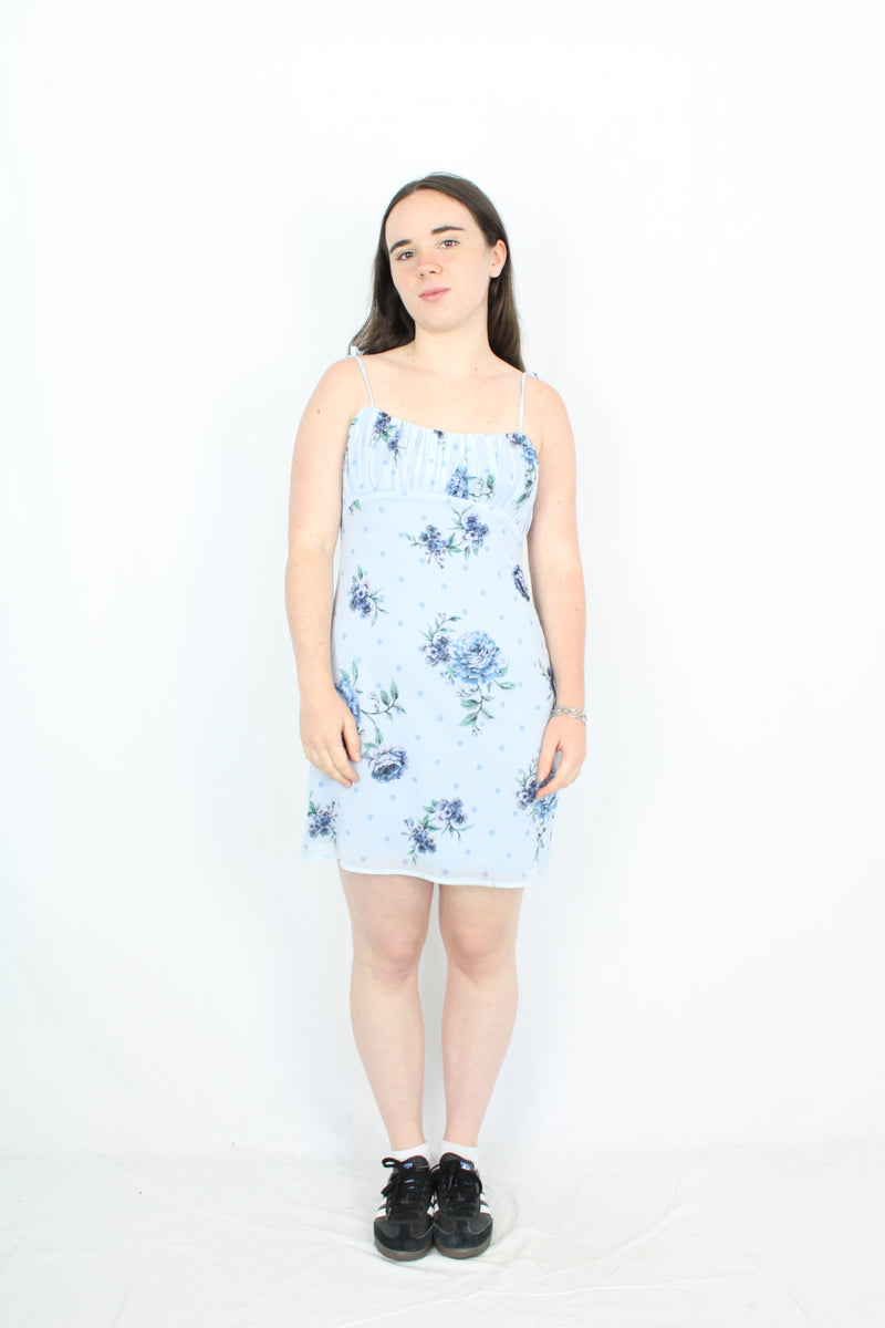 Bellevue The Label - Floral Polka Mini Dress