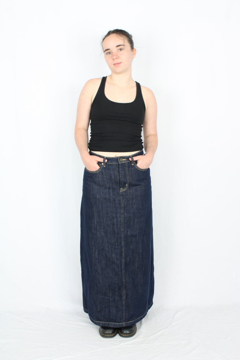 Moochi - Denim Maxi Skirt