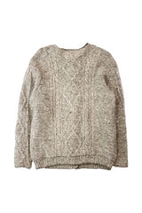 Heather Grey Cable Cardigan