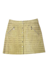 FENDI - Lazer Cut Suede Skirt