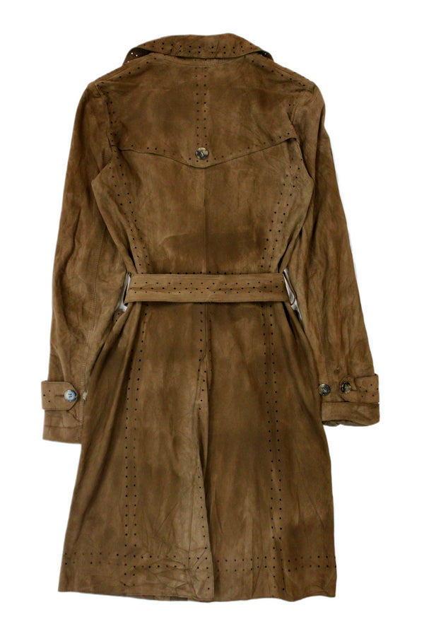 Theory - Perforated Leather Trench