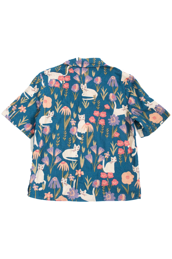 Princess Highway - Cat/Flower Shirt