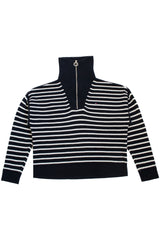 Tommy Hilfiger - Striped Quarter Zip Sweater