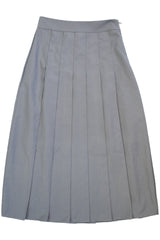 Olive - Pleated Midi Skirt