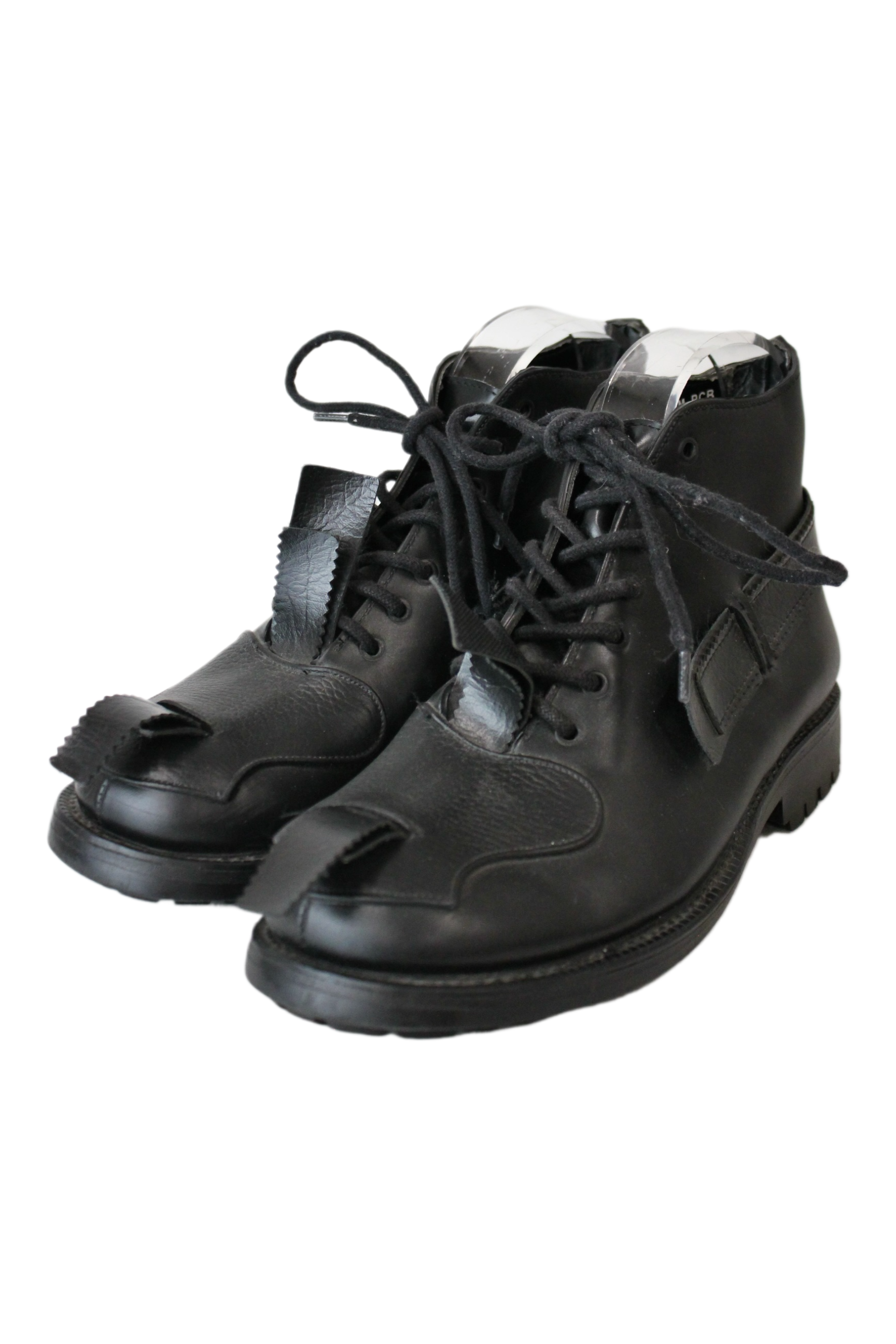 美品⭐️JOHN MOORE RUBBER COMBAT BOOT black John Moore - Toe Strap Boot