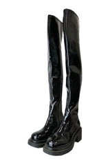 Jeffrey Campbell - Patent Over The Knee Boots