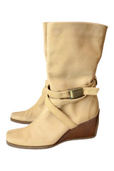 Stuart Weitzman - Leather Wedge Boot