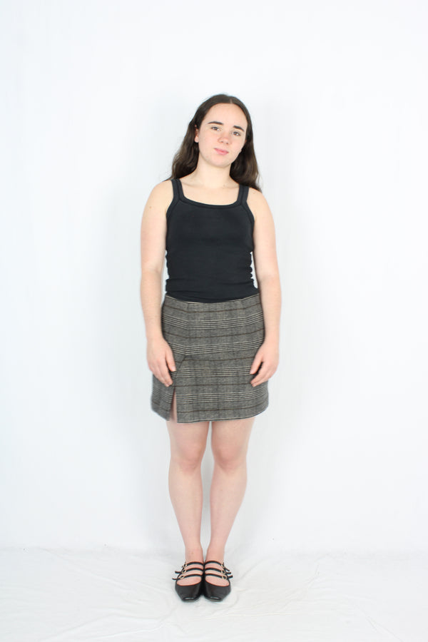 Benjamin Alexander - Wool Plaid Skirt