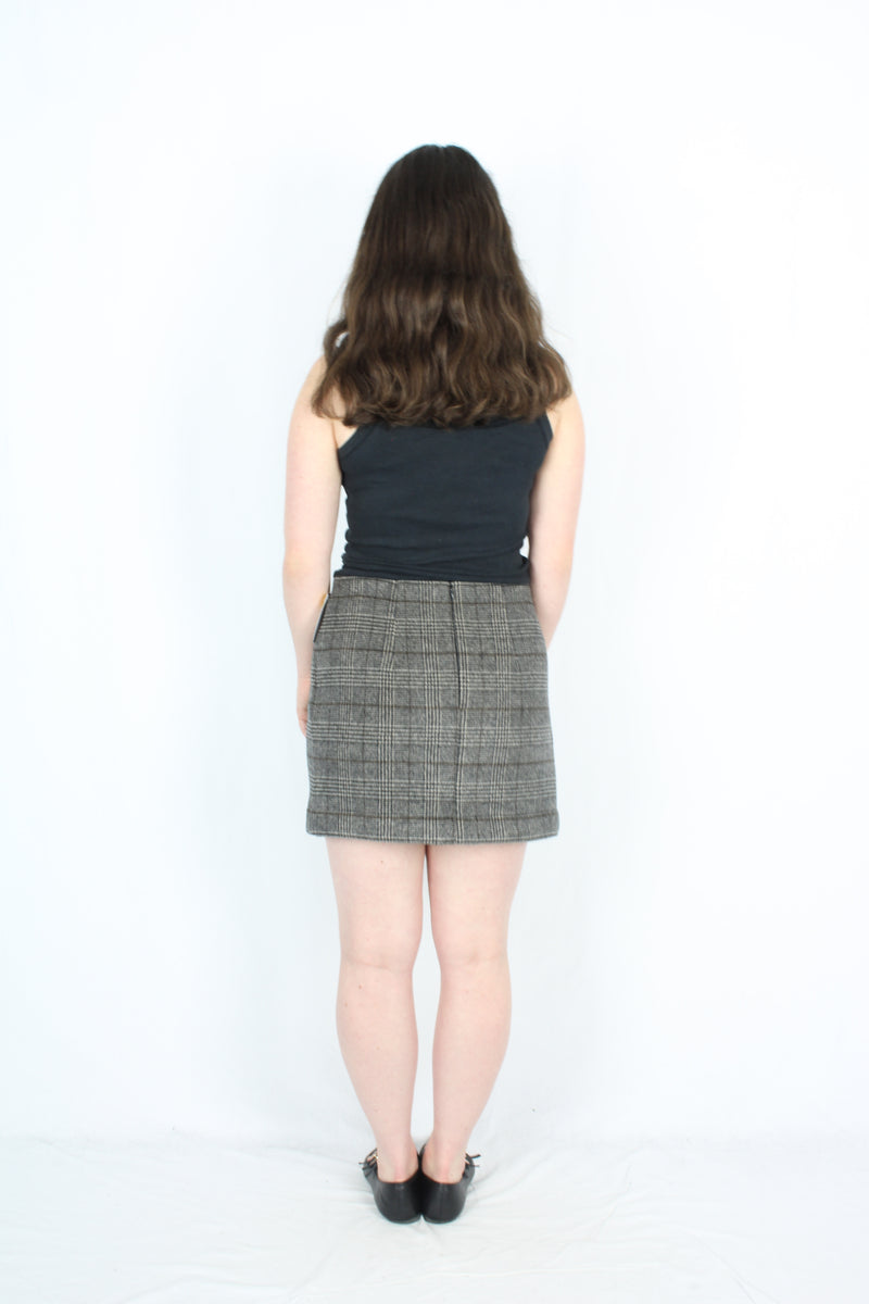 Benjamin Alexander - Wool Plaid Skirt