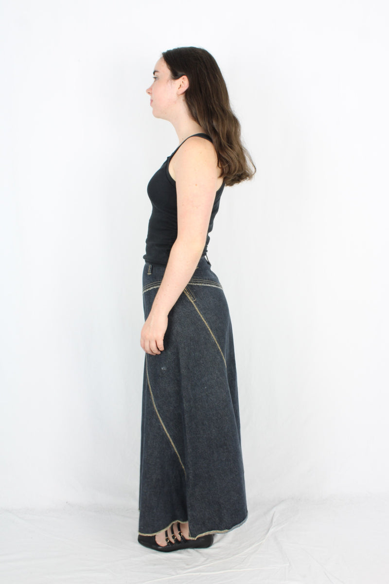 Guava - Vintage Denim Skirt