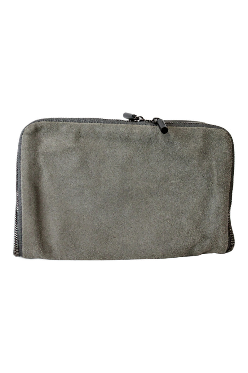 Helmut Lang - Folding Suede Zip Pouch