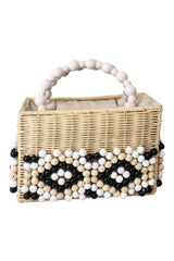 Beaded Basket Bag